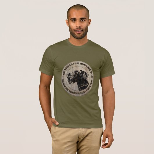Deutsches Drahthaar Pointer T-Shirt (Vorne ganz)