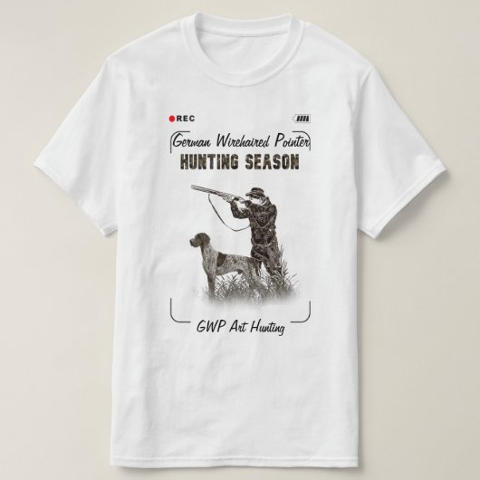 Deutsches Drahthaar Pointer T - Shirt (Design vorne)