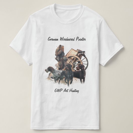 Deutsches Drahthaar Pointer T - Shirt (Design vorne)