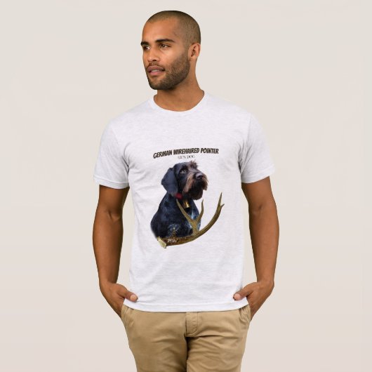 Deutsches Drahthaar Pointer T-Shirt (Vorne ganz)