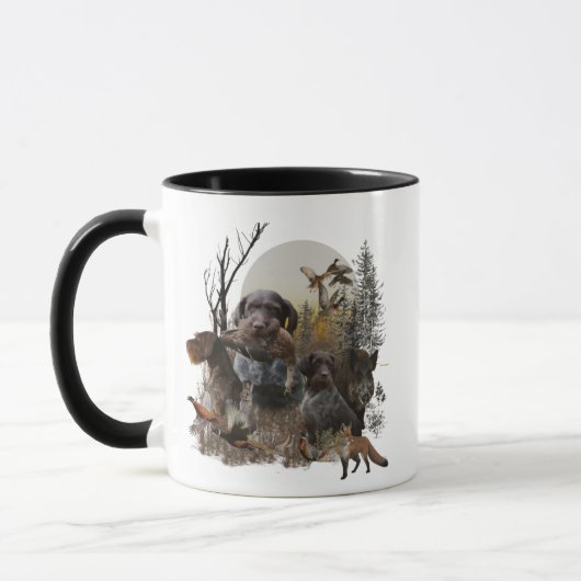 Deutsches Drahthaar Pointer Tasse (Links)