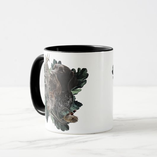 Deutsches Drahthaar Pointer Tasse (Vorderseite Links)