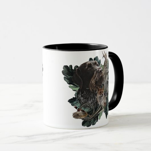 Deutsches Drahthaar Pointer Tasse (VorderseiteRechts)