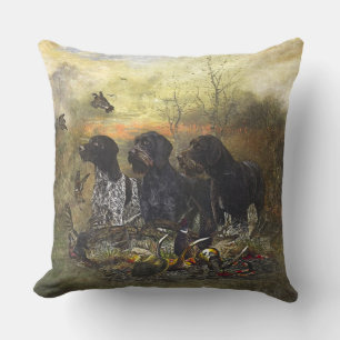 Deutsches Drahthaar Pointer Throw Kissen