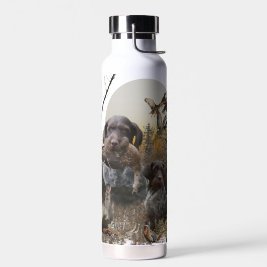 Deutsches Drahthaar Pointer Trinkflasche (Links)