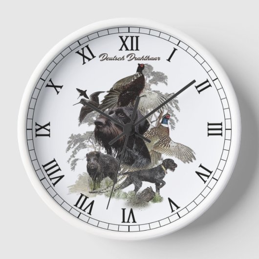 Deutsches Drahthaar Pointer Uhr (Vorderseite)