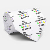 Deutsches Drahthaar Pointer Walking Design Krawatte (Gerollt)