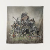 Deutsches Drahthaar Pointer Wandteppich (Vorderseite)