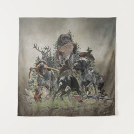 Deutsches Drahthaar Pointer Wandteppich