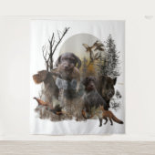 Deutsches Drahthaar Pointer Wandteppich (Vorderseite)