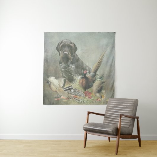 Deutsches Drahthaar Pointer Wandteppich (Beispiel)
