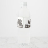 Deutsches Drahthaar Pointer Wasserflaschenetikett (Rückseite)