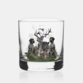 Deutsches Drahthaar Pointer Whiskyglas (Vorderseite)
