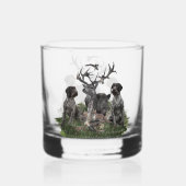 Deutsches Drahthaar Pointer Whiskyglas (Rückseite)