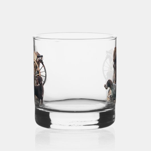 Deutsches Drahthaar Pointer Whiskyglas (Links)