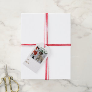 Deutsches Drahthaar Weihnachten Geschenkanhänger