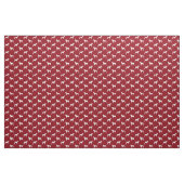 Deutsches Drahthaar-Zeiger-Silhouette-Muster-Rot Stoff (Yard (91,4 cm))