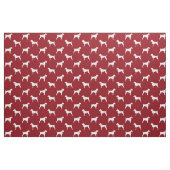 Deutsches Drahthaar-Zeiger-Silhouette-Muster-Rot Stoff (Fat Quarter (45,7 x 55,9 cm))