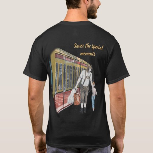 Deutsches Elf Berlin Zug Ausflug Fantasy Art Shirt (Rückseite)