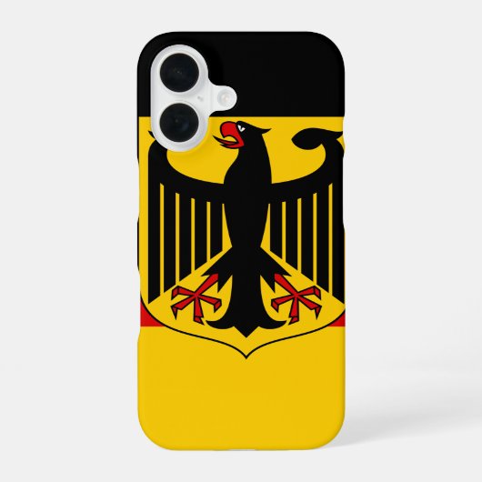 deutsches Emblem iPhone 16 Hülle (Rückseite)