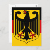 deutsches Emblem Postkarte (Vorne/Hinten)