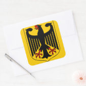 deutsches Emblem Quadratischer Aufkleber (Umschlag)