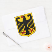 deutsches Emblem Quadratischer Aufkleber (Umschlag)