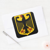 deutsches Emblem Quadratischer Aufkleber (Umschlag)