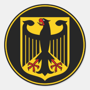 deutsches Emblem Runder Aufkleber