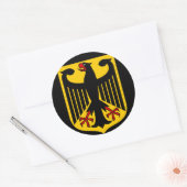 deutsches Emblem Runder Aufkleber (Umschlag)