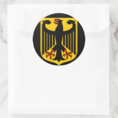 deutsches Emblem Runder Aufkleber (Tasche)