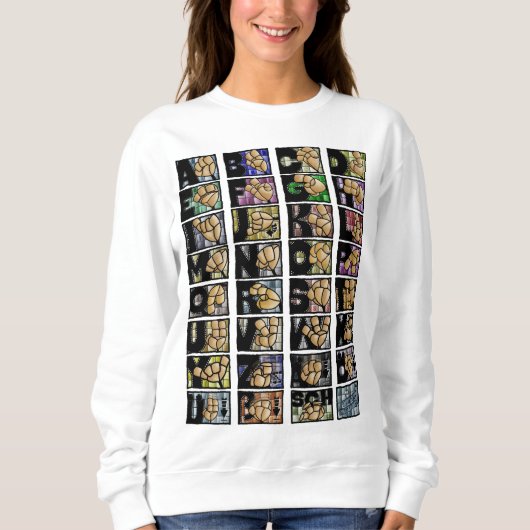 Deutsches Fingeralphabet 3 (2025) Sweatshirt (Vorderseite)
