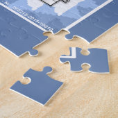 Deutsches Fingeralphabet 4 - blau / Puzzle (Seite)