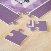 Deutsches Fingeralphabet 4 - lavendelgrau / Puzzle (Seite)