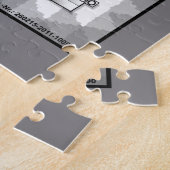 Deutsches Fingeralphabet 4 - schwarz / Puzzle (Seite)