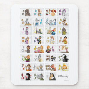 Deutsches Fingeralphabet II Mousepad