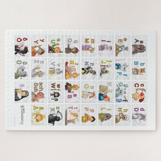 Deutsches Fingeralphabet II Puzzle (Horizontal)