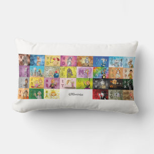 Deutsches Fingeralphabet Lendenkissen