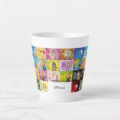 Deutsches Fingeralphabet Milchtasse (Vorderseite)