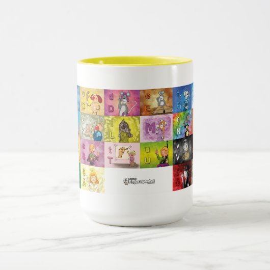 Deutsches Fingeralphabet Tasse (Zentrum)