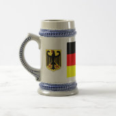 Deutsches Flaggen-Bier Stein Bierglas (Links)