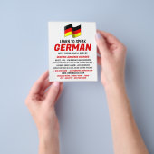 Deutsches Flaggendesign, deutschsprachige Kursanze Flyer (Gruppe)