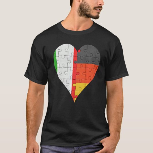 Deutsches Flaggenherz T-Shirt (Vorderseite)