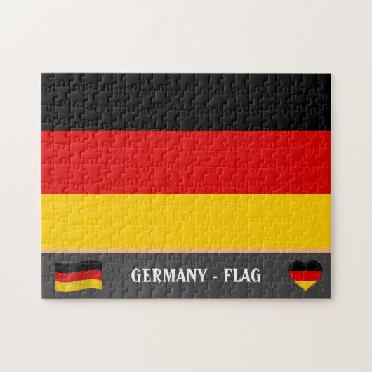 Deutsches Flaggenland / Deutschland Puzzle (Horizontal)