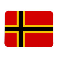Deutsches Flaggenmagnet - Nordisches Kreuz