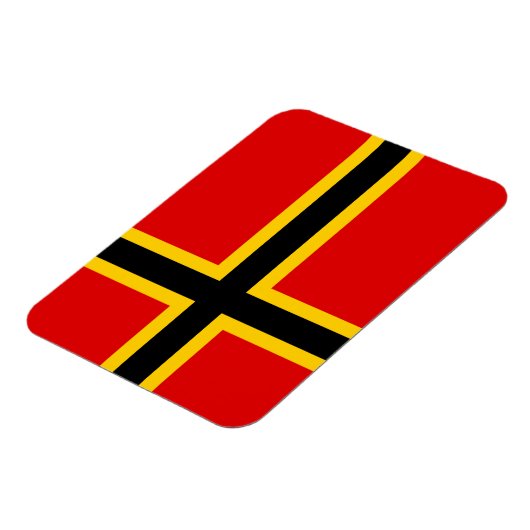 Deutsches Flaggenmagnet - Nordisches Kreuz Magnet (Linke Seite)