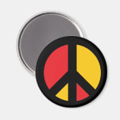Deutsches Friedenszeichen Magnet (Vorderseite/Rückseite)