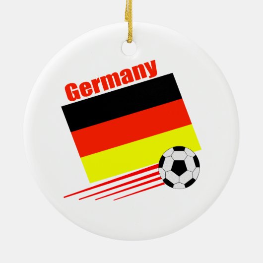 Deutsches Fußball-Team Keramikornament (Hinten)