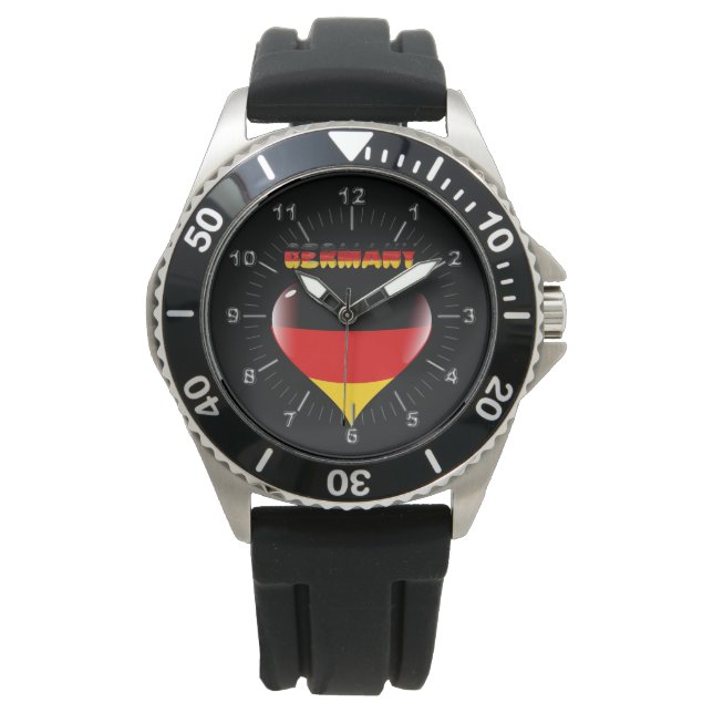 deutsches Herz Armbanduhr (Vorderseite)
