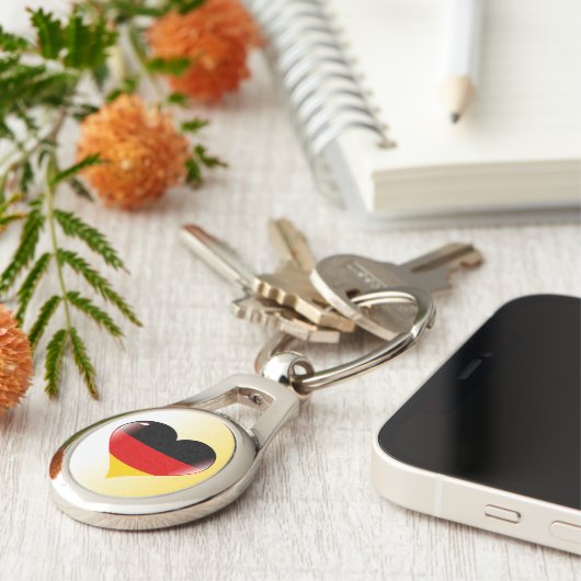 deutsches Herz Schlüsselanhänger (Seite)